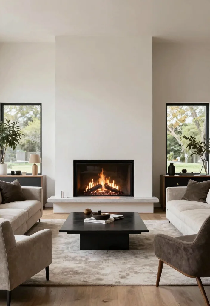 16 Fireplace Ideas Modern with Sleek Contemporary Appeal 32 16 Fireplace Ideas Modern with Sleek Contemporary Appeal 12. Multi Sided Fireplaces 0