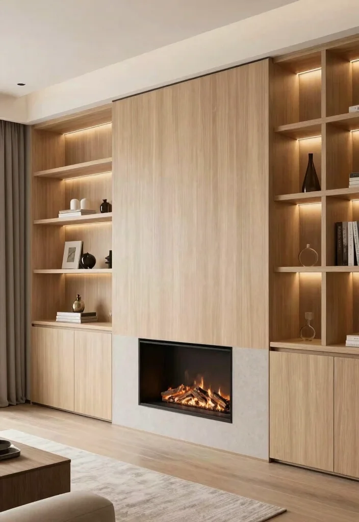 16 Fireplace Ideas Modern with Sleek Contemporary Appeal 33 16 Fireplace Ideas Modern with Sleek Contemporary Appeal 13. Custom Built Ins 0