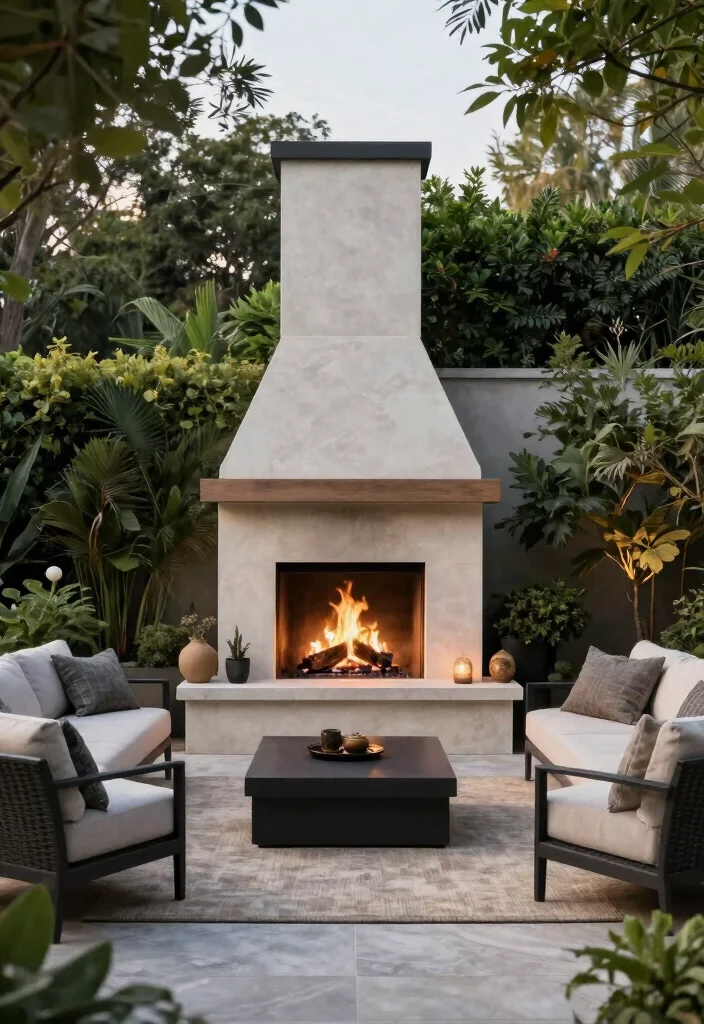 16 Fireplace Ideas Modern with Sleek Contemporary Appeal 34 16 Fireplace Ideas Modern with Sleek Contemporary Appeal 14. Outdoor Fireplaces 0