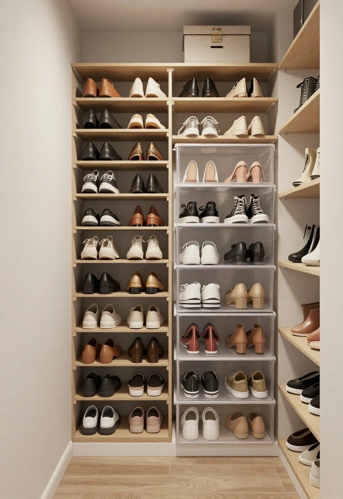 16 IKEA Closet Ideas Walk In with a Custom Built In Feel 16. Functional Shoe Storage Solutions 0