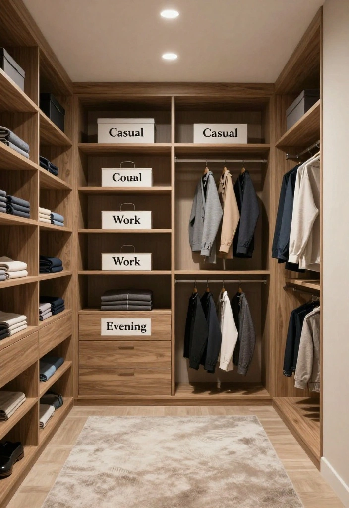 16 IKEA Closet Ideas Walk In with a Custom Built In Feel 5. Smart Signage for Easy Organization 0
