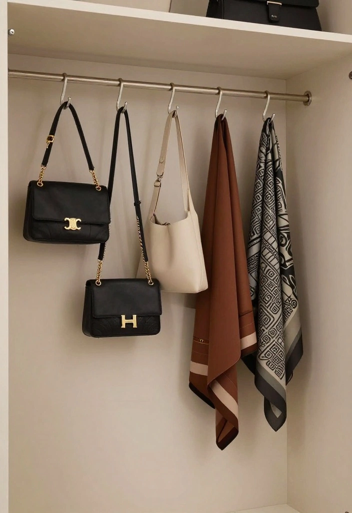 16 IKEA Closet Ideas Walk In with a Custom Built In Feel 8. Stylish Hooks for Accessories 0