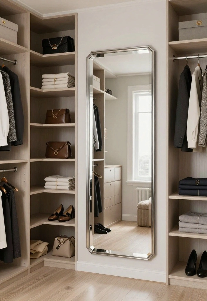 16 IKEA Closet Ideas Walk In with a Custom Built In Feel 9. Creative Use of Mirrors 0