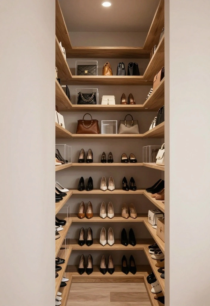 16 Narrow Walk In Closet Ideas Layouts That Actually Flow Well 1 16 Narrow Walk In Closet Ideas Layouts That Actually Flow Well 1. Layered Shelving for Vertical Storage 0