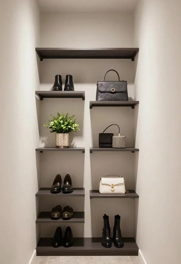 16 Narrow Walk In Closet Ideas Layouts That Actually Flow Well 60 16 Narrow Walk In Closet Ideas Layouts That Actually Flow Well 10. Floating Shelves for Style 0