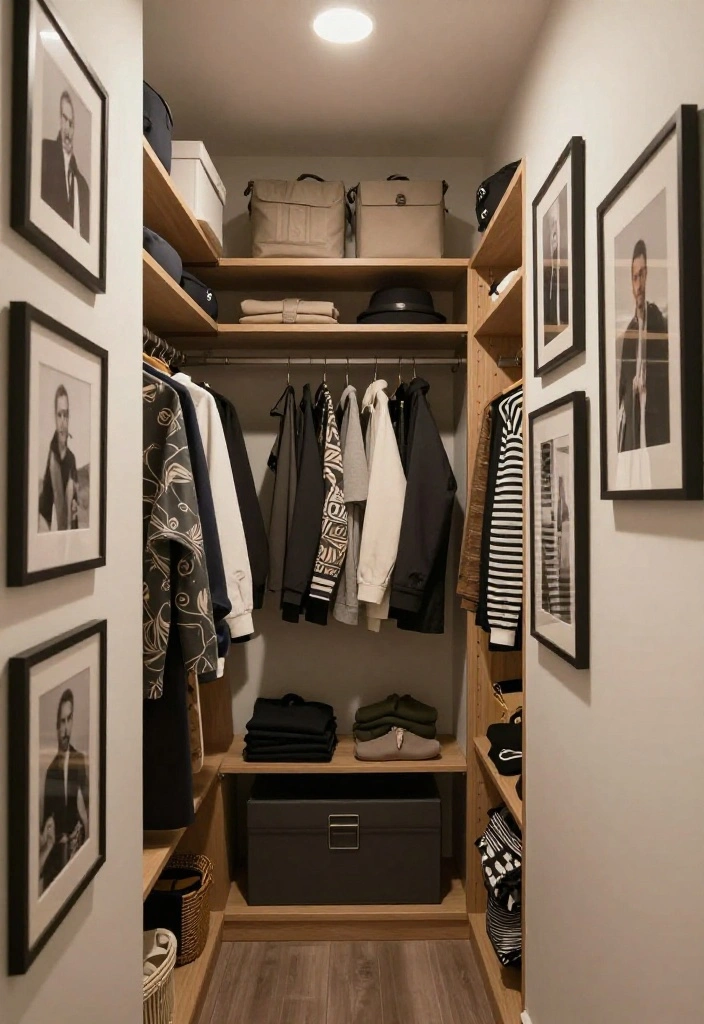 16 Narrow Walk In Closet Ideas Layouts That Actually Flow Well 63 16 Narrow Walk In Closet Ideas Layouts That Actually Flow Well 13. Personal Touches 0