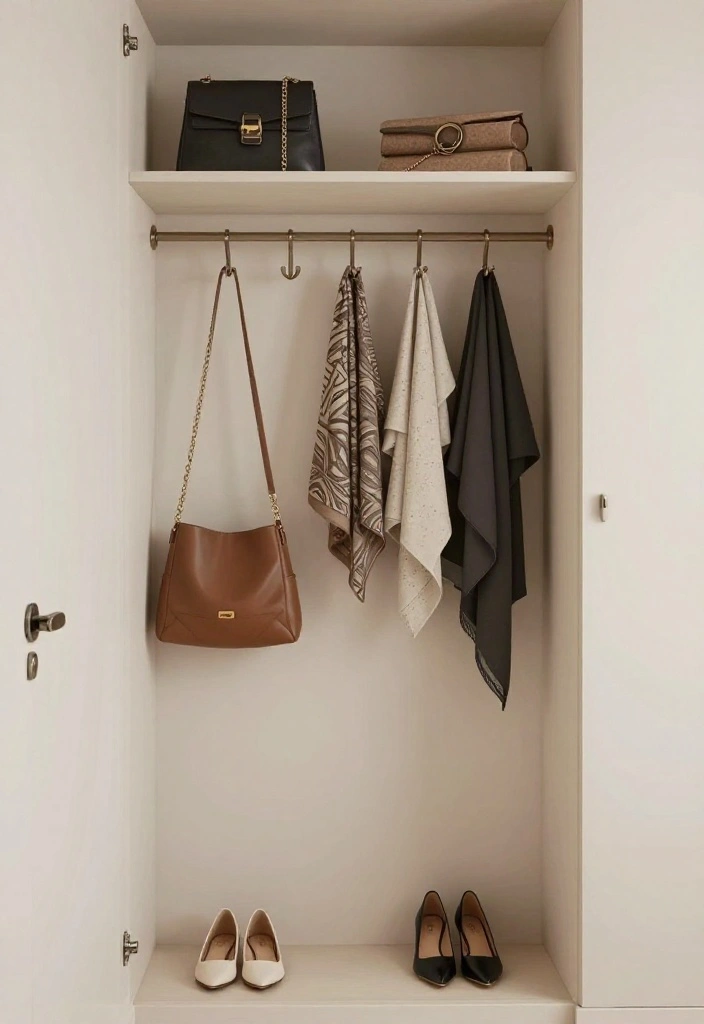 16 Narrow Walk In Closet Ideas Layouts That Actually Flow Well 14 16 Narrow Walk In Closet Ideas Layouts That Actually Flow Well 4. Hooks and Racks 0