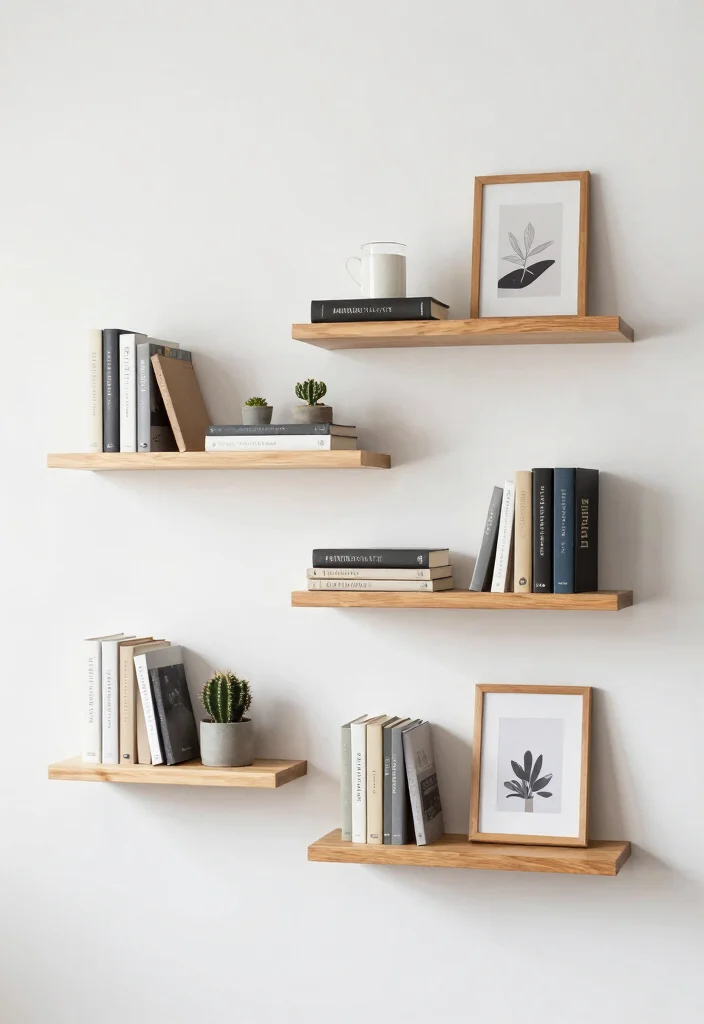 16 Office Storage Ideas for Small Spaces That Stay Organized 1. Floating Shelves 0