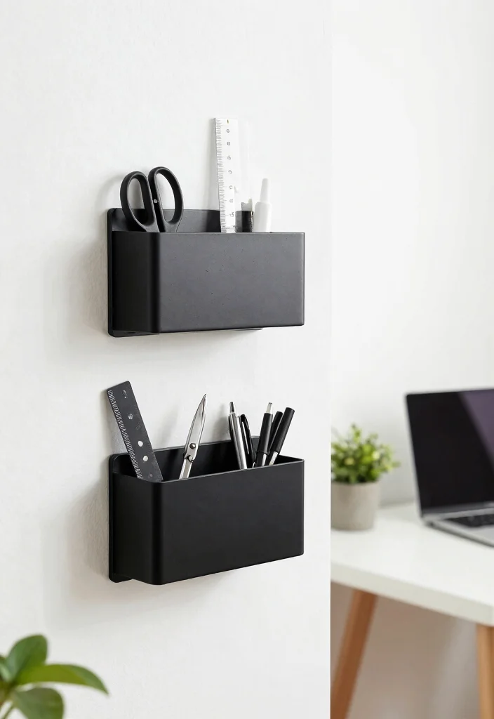 16 Office Storage Ideas for Small Spaces That Stay Organized 11. Magnetic Storage Solutions 0