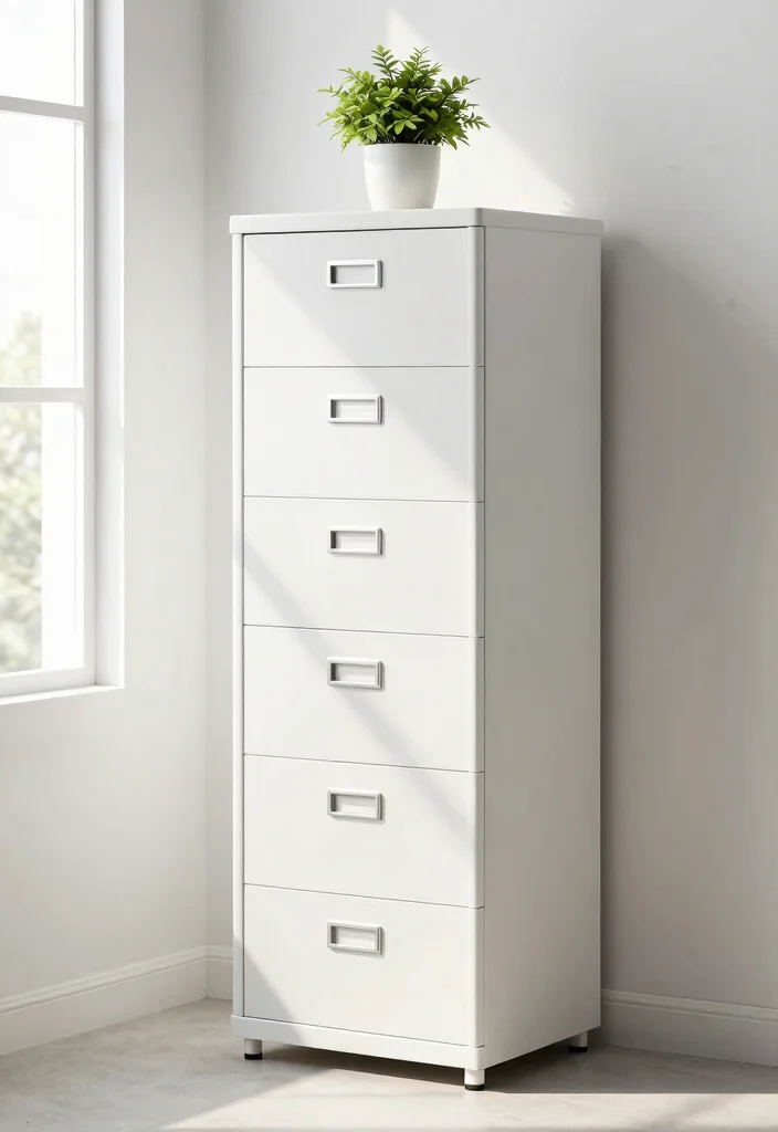 16 Office Storage Ideas for Small Spaces That Stay Organized 8. Vertical File Cabinets 0