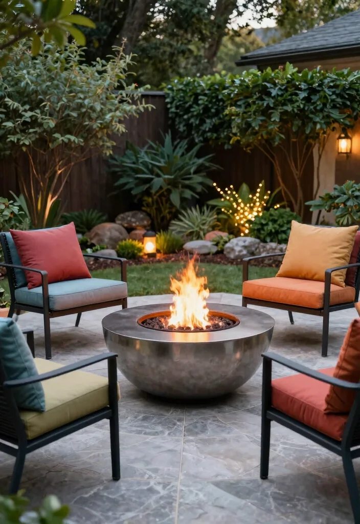 16 Outdoor Fireplace Ideas for Cozy Backyard Gatherings 2 16 Outdoor Fireplace Ideas for Cozy Backyard Gatherings 2. Modern Fire Bowl 0