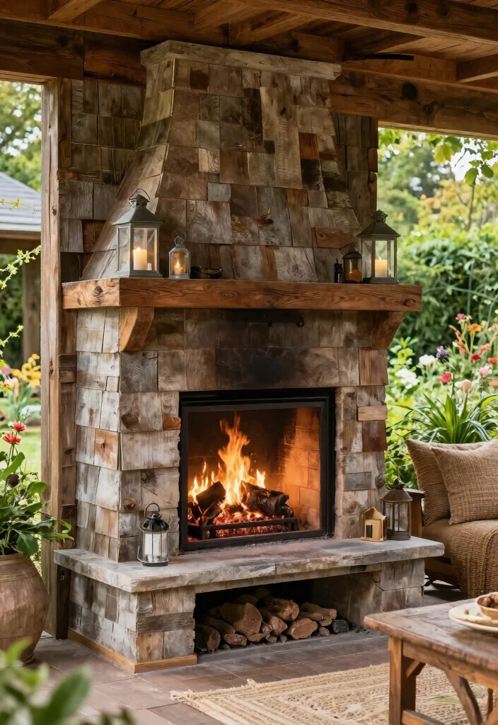 16 Outdoor Fireplace Ideas for Cozy Backyard Gatherings 36 16 Outdoor Fireplace Ideas for Cozy Backyard Gatherings 6. Farmhouse Style Fireplace 0