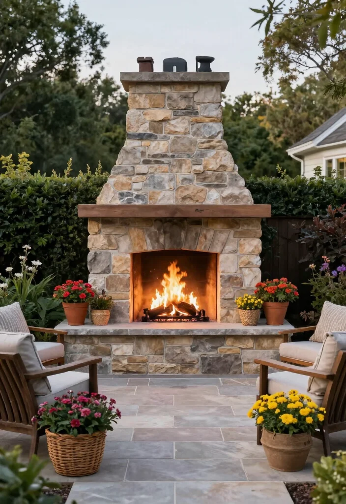 16 Outdoor Fireplace Ideas for Cozy Backyard Gatherings 38 16 Outdoor Fireplace Ideas for Cozy Backyard Gatherings 8. Elevated Fireplace 0