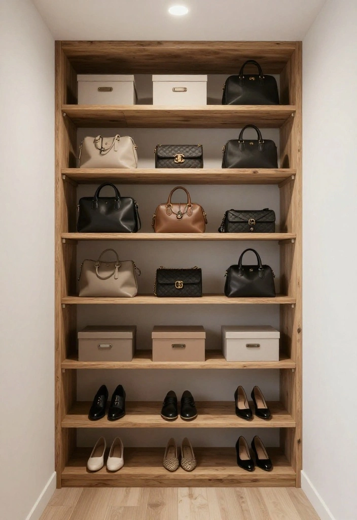 16 Walk in Closet Ideas Master Suite with Calm Luxury Organization 1. Minimalist Shelving for Calm Elegance 0