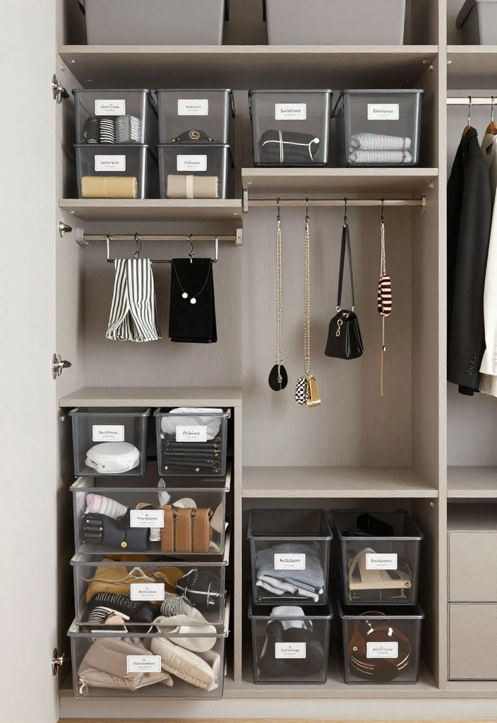 16 Walk in Closet Ideas Master Suite with Calm Luxury Organization 9. Minimal Clutter with Smart Organization Systems 0